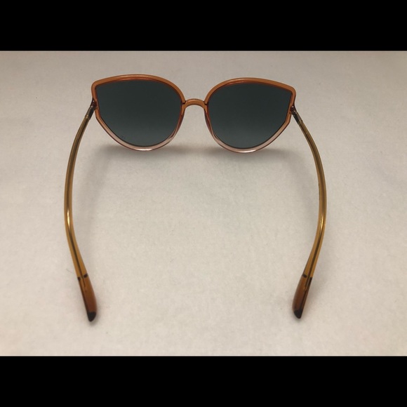 DIOR Christian Dior Cat-Eye Oversized Orange Transparent Sunglasses (NWT) - Picture 4 of 12